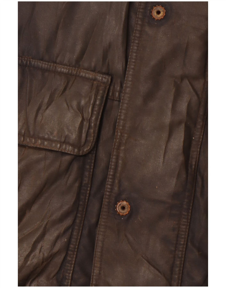 Męska kurtka Paul & Shark Yachting z woskowanej bawełny UK 46 3XL, czarny poliester