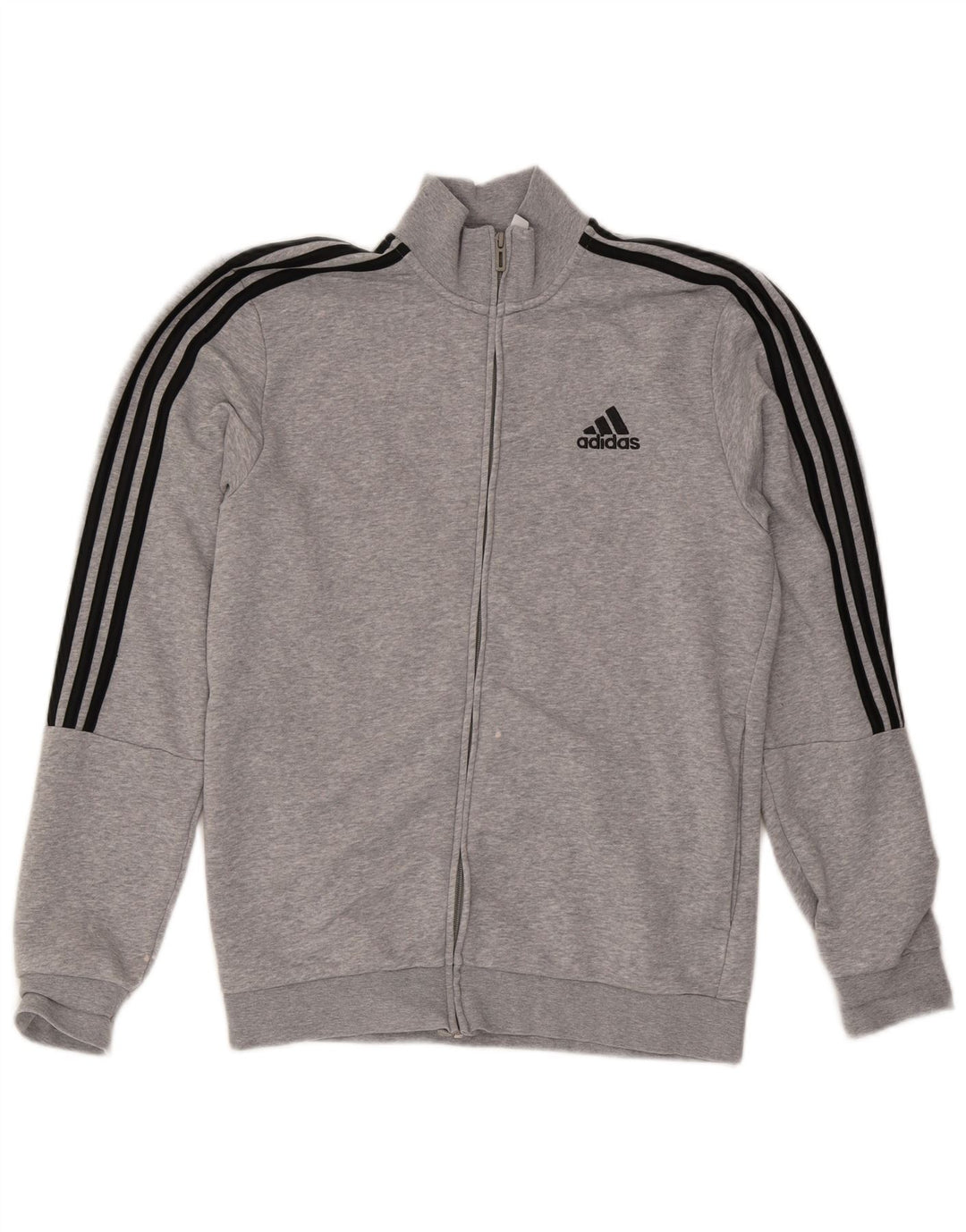 Adidas Męska bluza dresowa UK 38/40 Średnia szara, nakrapiana bawełna