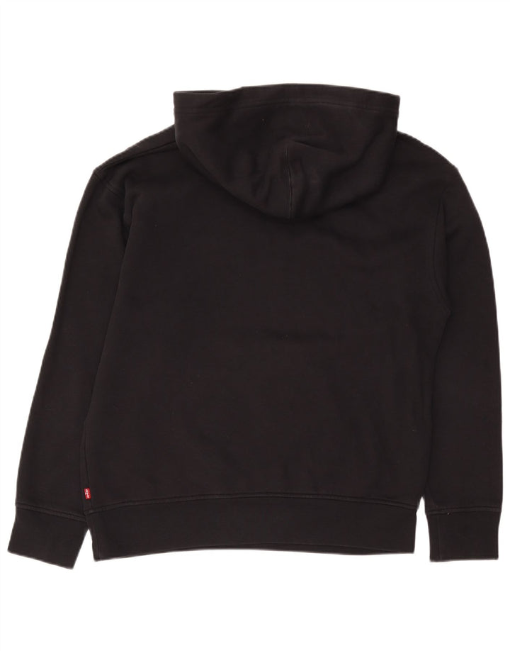 Męski sweter z kapturem Levi's z grafiką, mały, czarny, bawełniany