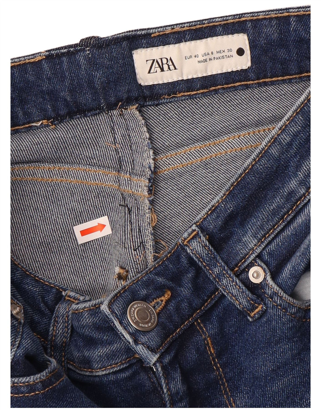 Damskie jeansy skinny Zara EU 40 Medium W30 L28 Niebieskie