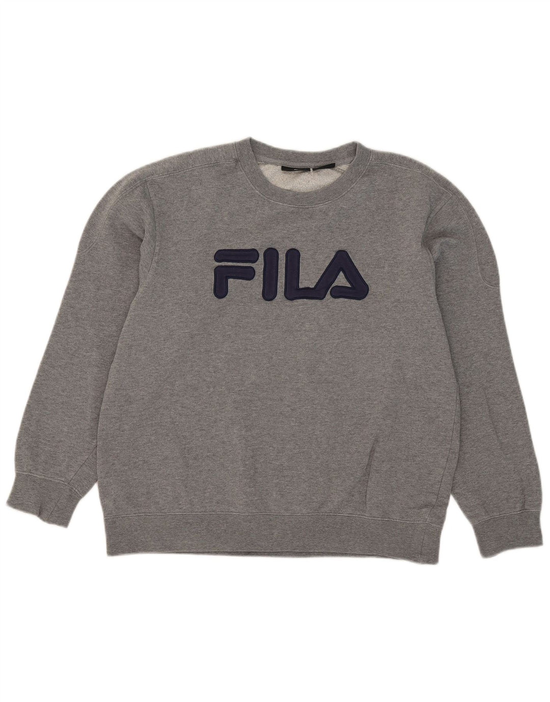 Męska bluza z grafiką Fila, duża, szara, bawełniana