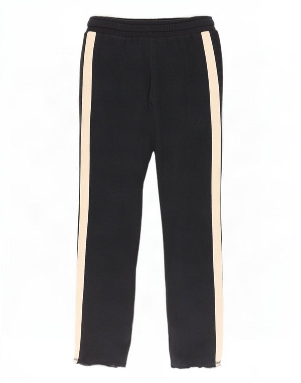 Damskie spodnie dresowe Superdry Slim Fit UK 10, małe, czarne, z blokami kolorów