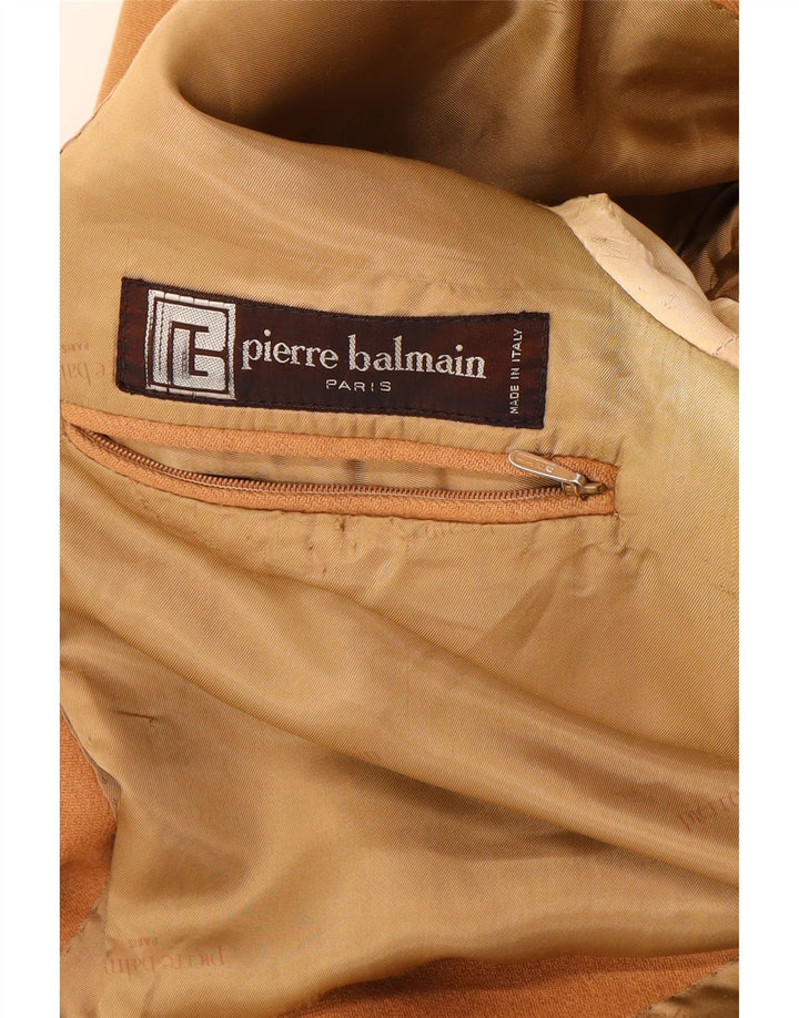 Męska marynarka zapinana na 2 guziki Pierre Balmain IT 52 XL Brązowa