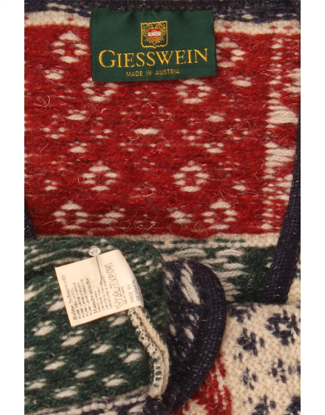 Sweter damski Giesswein EU 42, duży, wielokolorowy, geometryczny