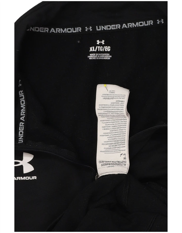 Męski dres z zamkiem błyskawicznym Under Armour XL, czarny poliester
