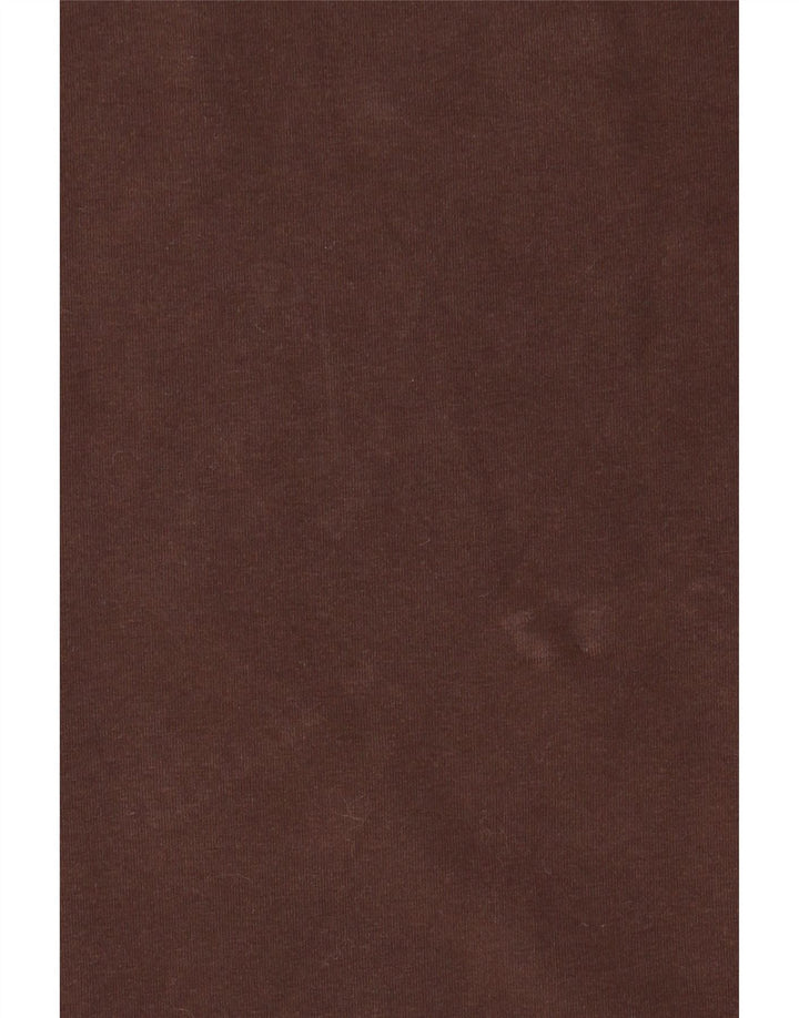 T-shirt damski MASSIMO DUTTI Top UK 14, duży, brązowy, bawełniany