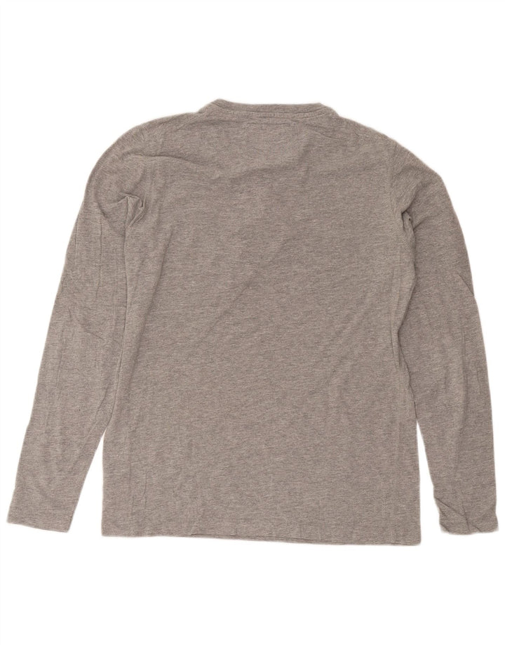 Męski top Jack & Jones z długim rękawem, duży, szary, z bawełny w cętki