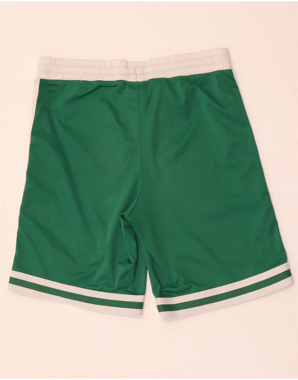 Chłopięce spodenki sportowe Adidas Boston Celtics 11-12 lat, zielone, z blokami kolorów