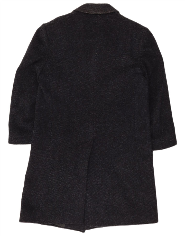 Vintage męski płaszcz UK 40 duży granatowy