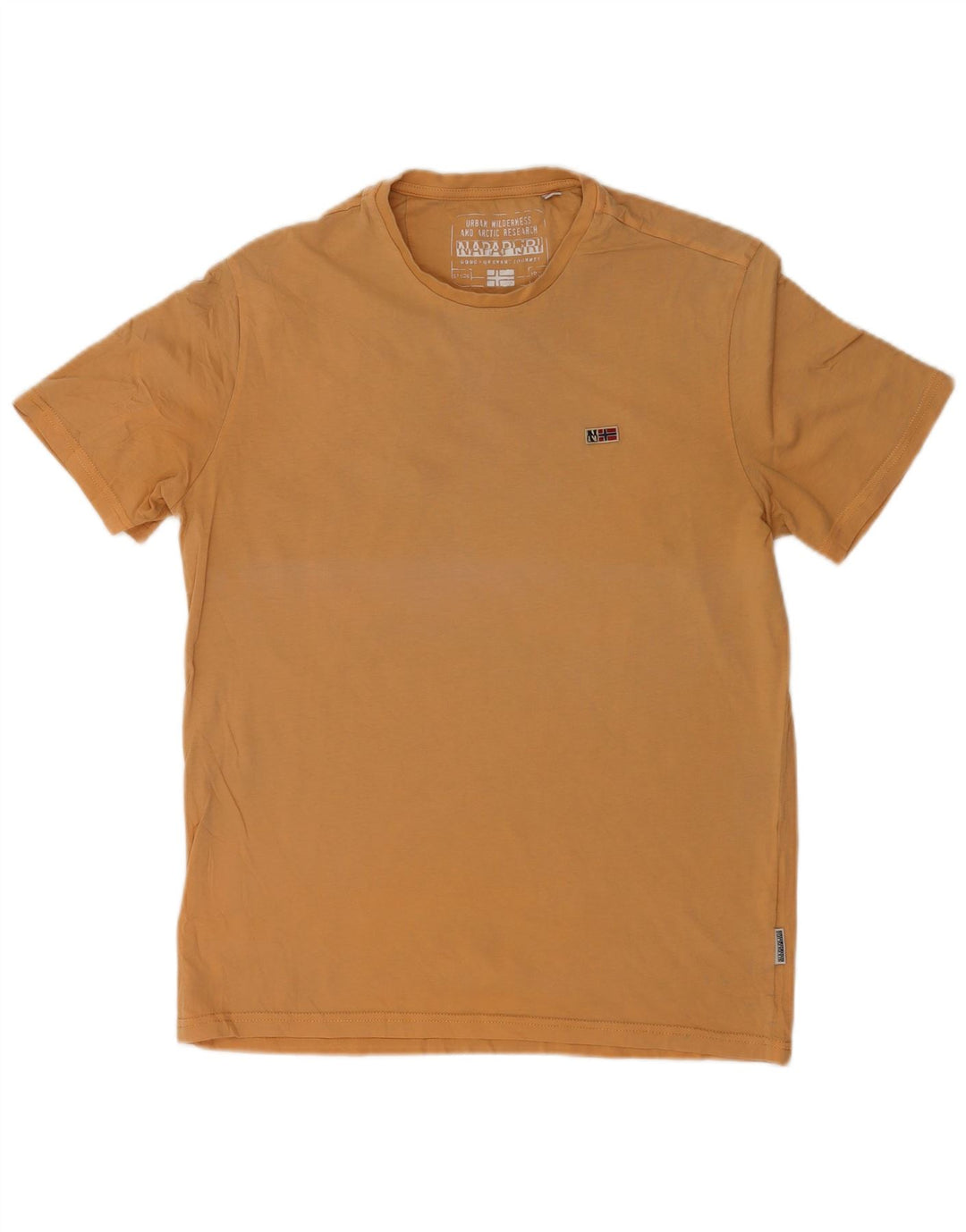 T-shirt męski Napapijri, duży, beżowy, bawełniany