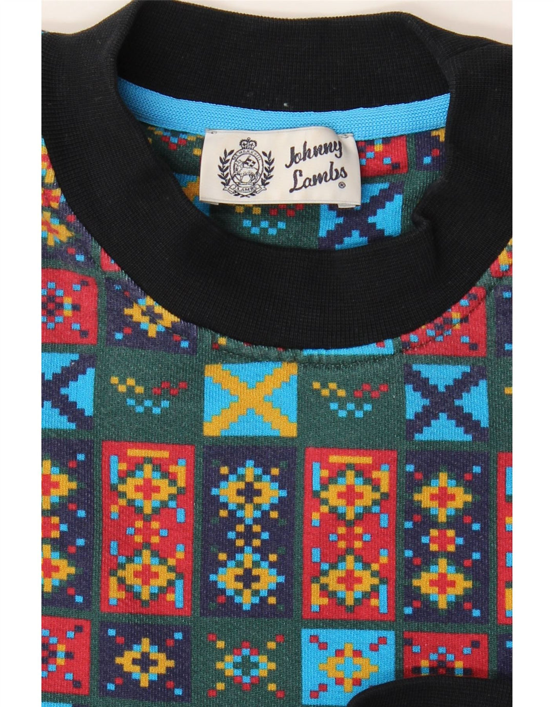 Męski sweter JOHNNY LAMBS Średni wielobarwny geometryczny