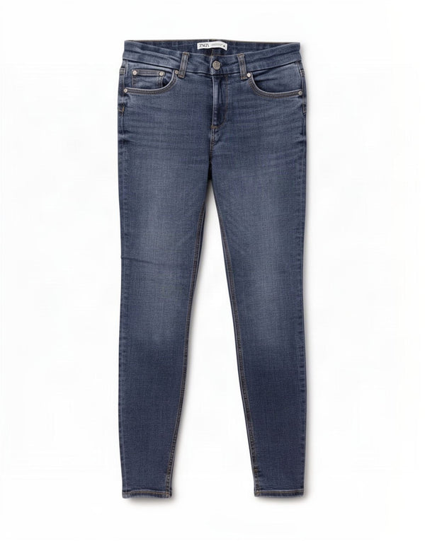 Damskie jeansy skinny Zara EU 36 XS W26 L28 Niebieskie