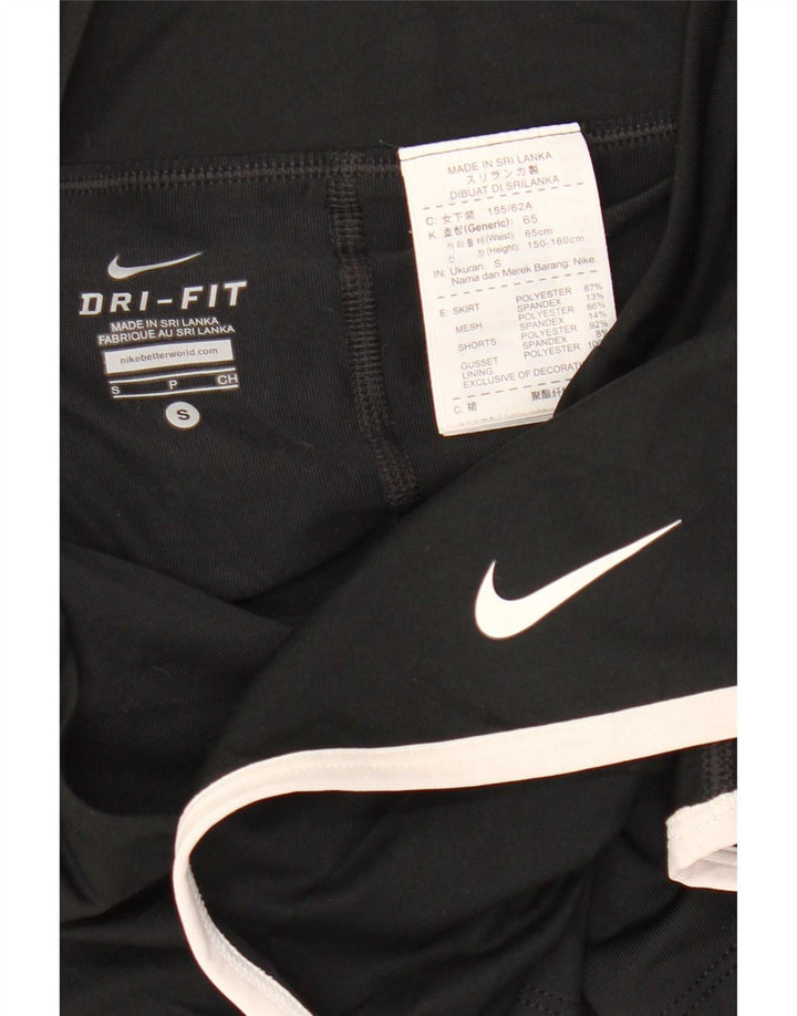 Nike Damskie Dri Fit Skort UK 10 Mały Czarny Poliester