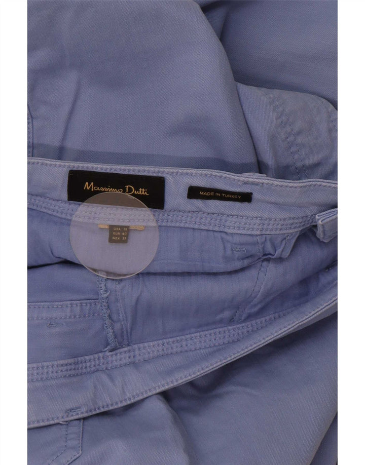 Męskie spodnie typu slim casual Massimo Dutti EU 40 Medium W31 L29 Niebieskie