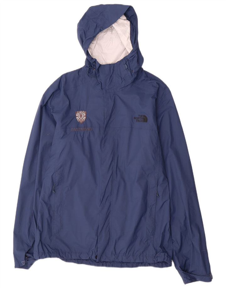 Męska kurtka przeciwdeszczowa z kapturem The North Face UK 38, średni granatowy nylon