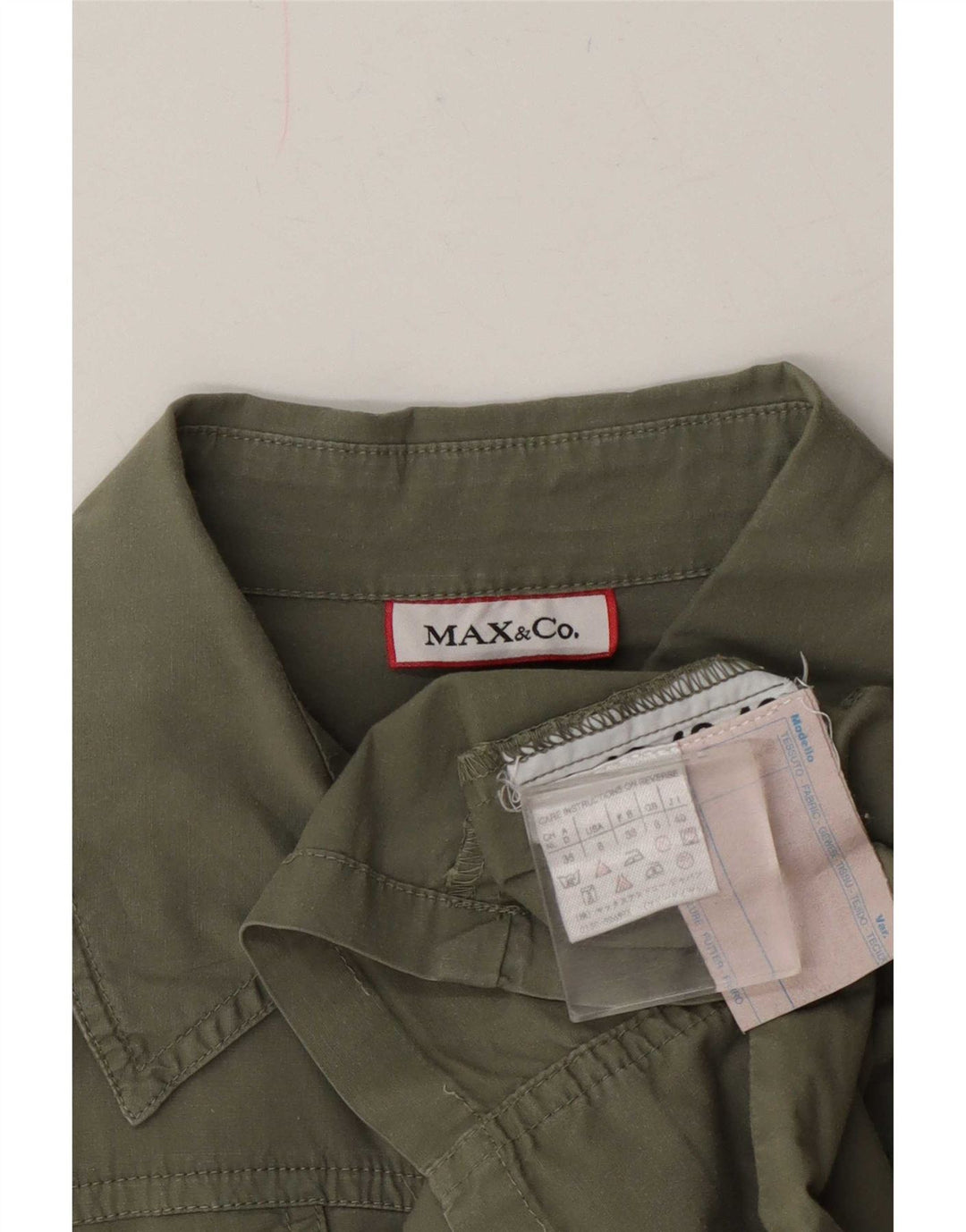 Damska koszula pulowerowa z krótkim rękawem Max & Co. UK 8, mała khaki