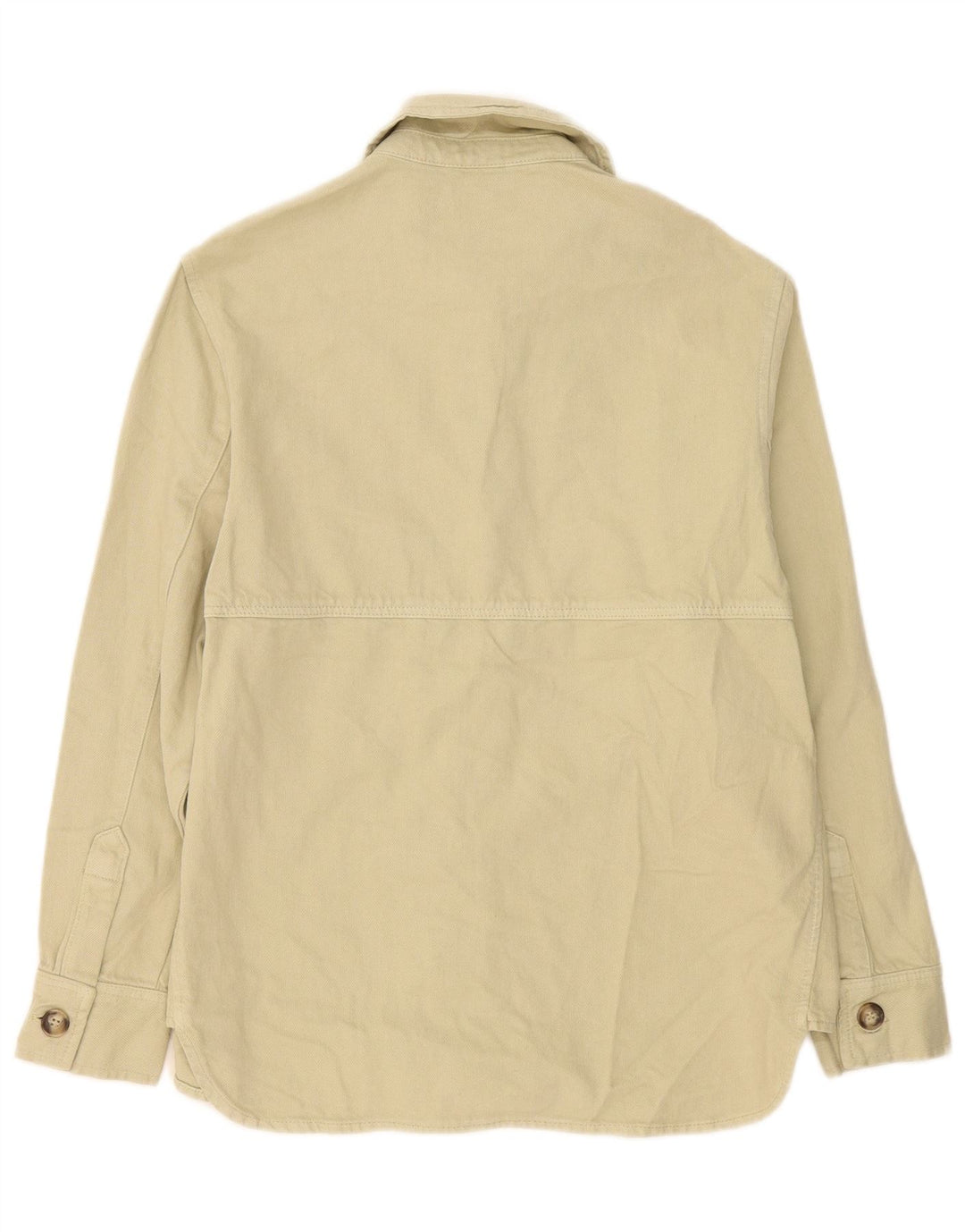 Damska koszula dżinsowa oversize Zara UK 10 Small, beżowa, bawełniana