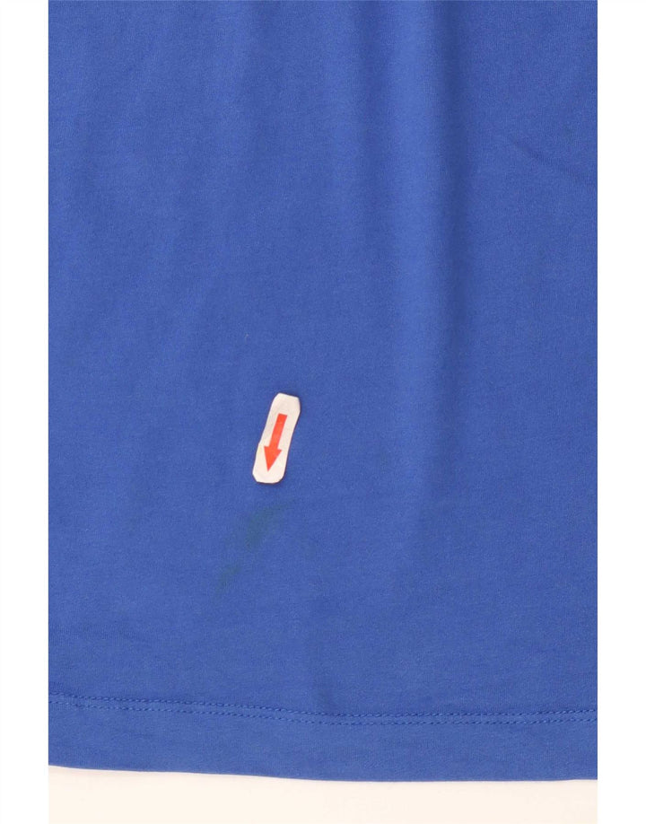 Męski T-shirt Nike Dri Fit Top, średni niebieski, bawełniany