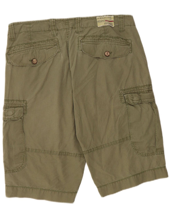Męskie spodenki cargo Tommy Hilfiger W34, duże, bawełniane w kolorze khaki