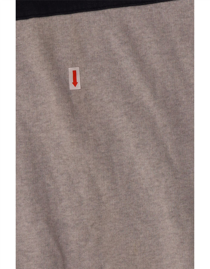 Męska bluza Adidas z grafiką, duża, szara, z blokami kolorów