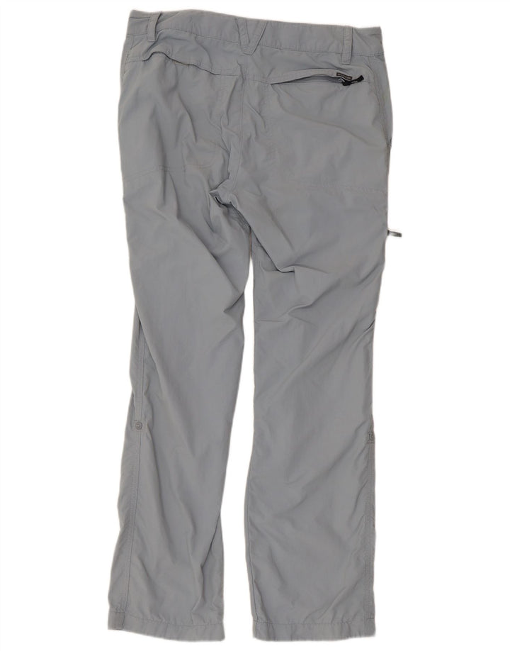 COLUMBIA Womens Bootcut Cargo Trousers US 10 Large W32 L30 Blue Nylon