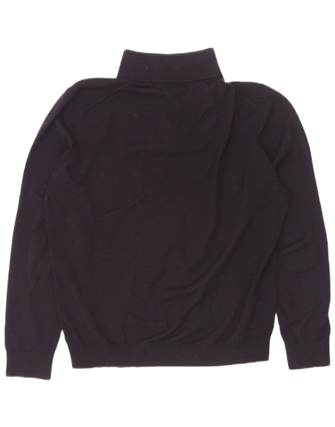 Męski sweter zapinany na zamek Reiss XL, czarna wełna