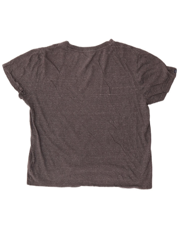 T-shirt męski Superdry 2XL Szara bawełna w plamki