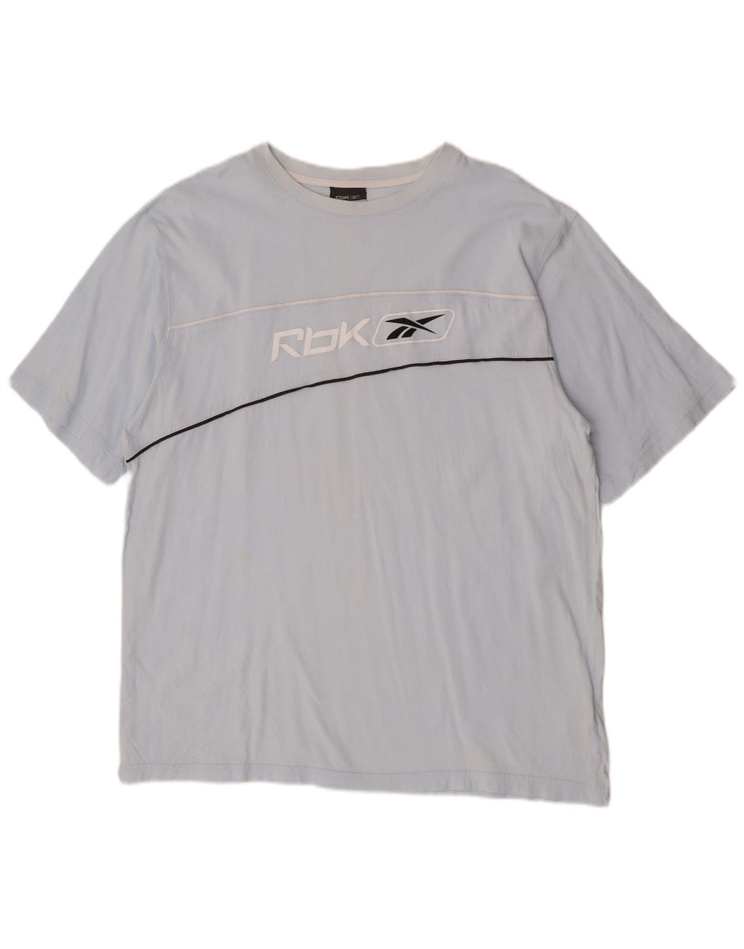Męska koszulka z grafiką Reebok Top 2XL, niebieska, bawełniana