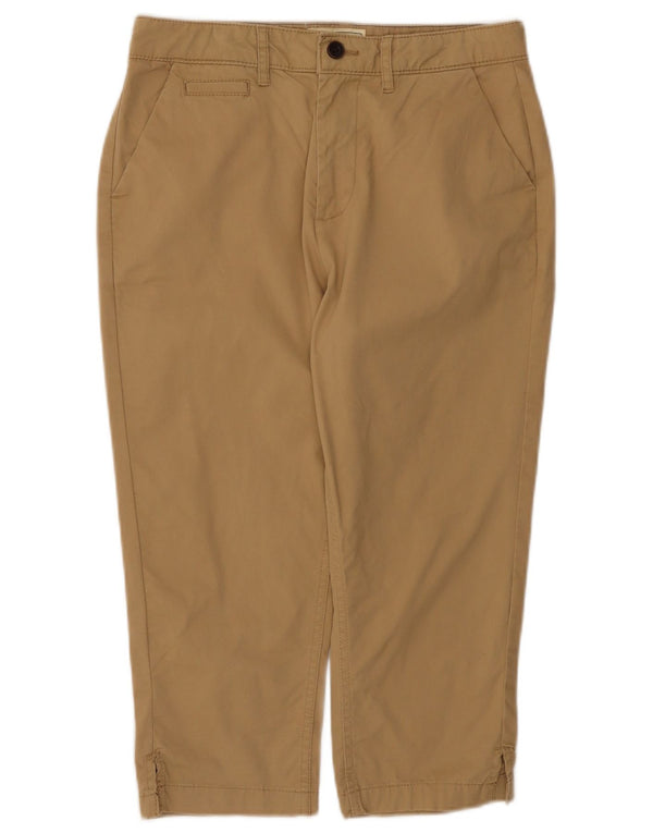 Spodnie damskie Capri Fat Face UK 10 Small W30 L20 Beżowa bawełna