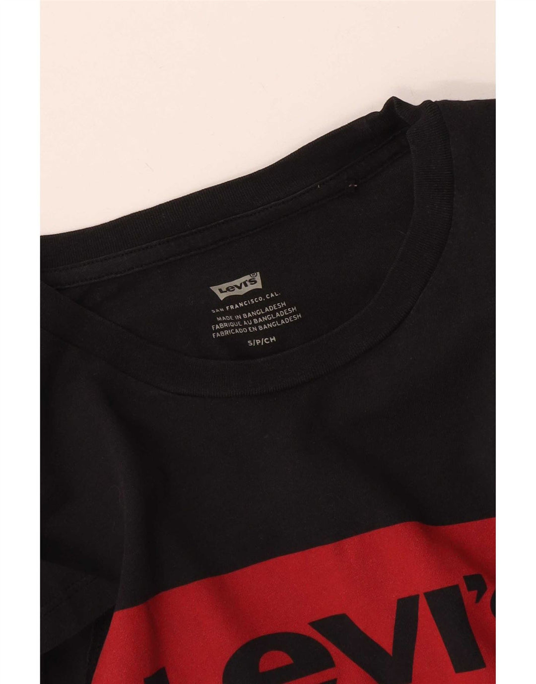 Męski T-shirt z grafiką Levi's, mały, czarny