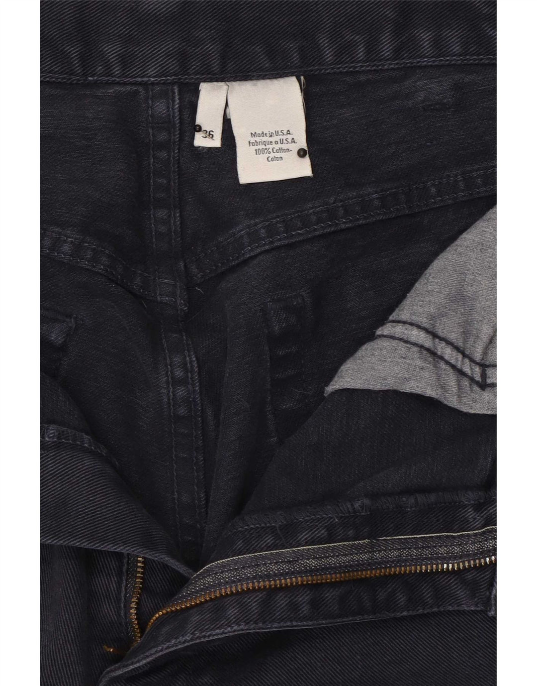 Męskie proste dżinsy Calvin Klein W36 L33 Granatowe, bawełniane