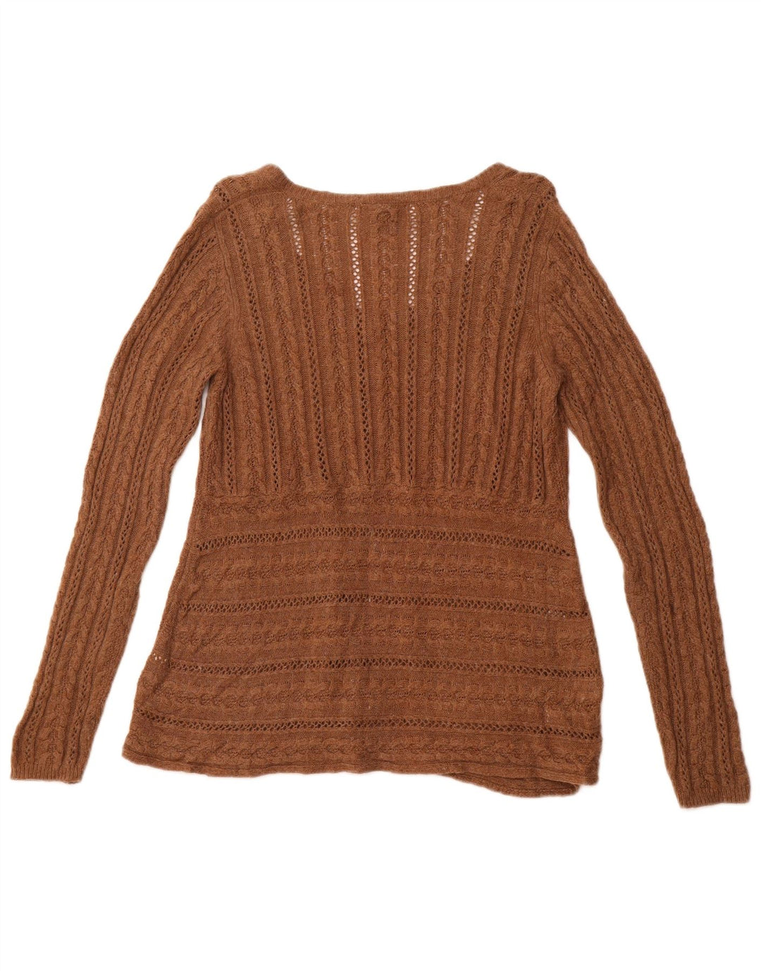 Sweter damski WHITE STUFF UK 16, duży, brązowy, wiskoza