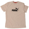 Męska koszulka z grafiką Puma, duża, biała, bawełniana