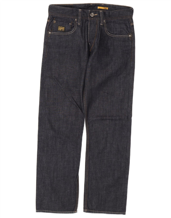 Męskie proste dżinsy G-STAR W30 L30 Granatowa bawełna