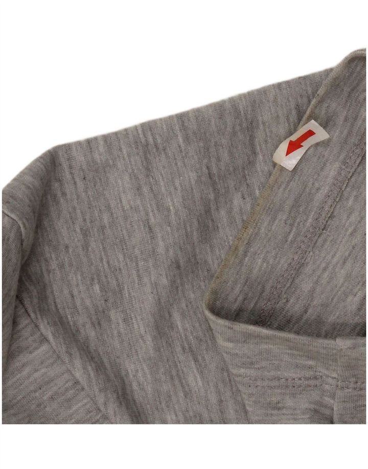 T-shirt damski Zara Top UK 16, duży, szary, nakrapiany poliester