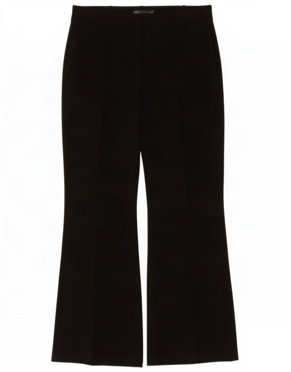 Spodnie damskie Marks & Spencer Flare Chino UK 10 Small W30 L28 Czarne