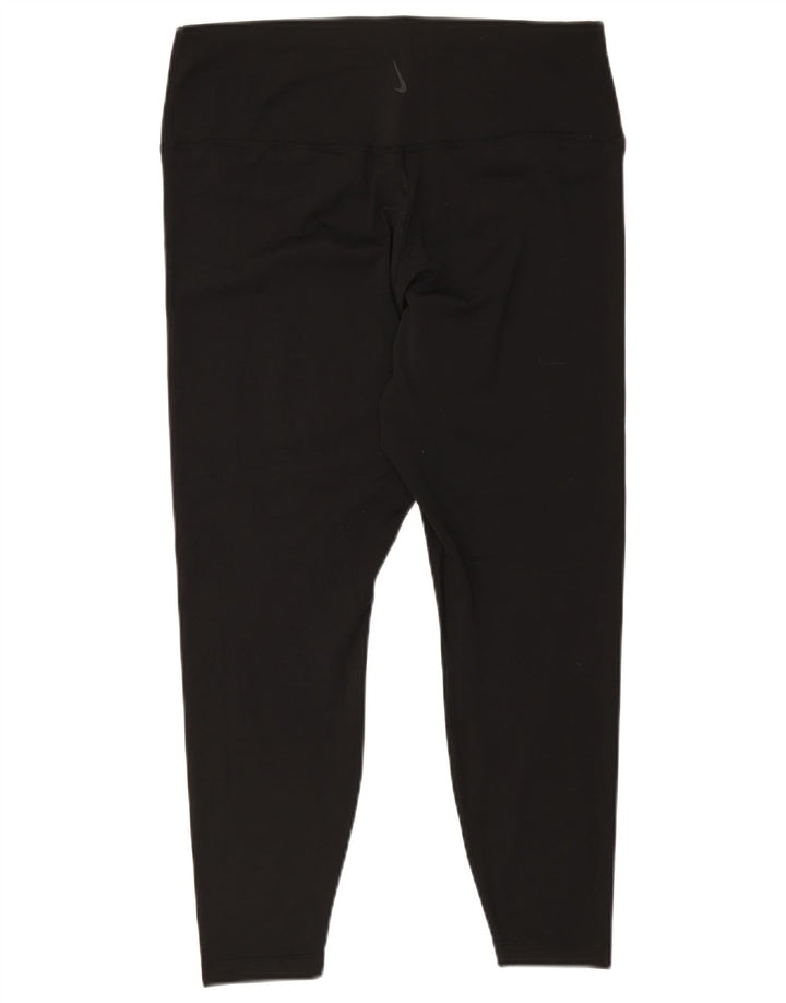 Damskie legginsy Nike Dri Fit UK 18 XL, czarny poliester