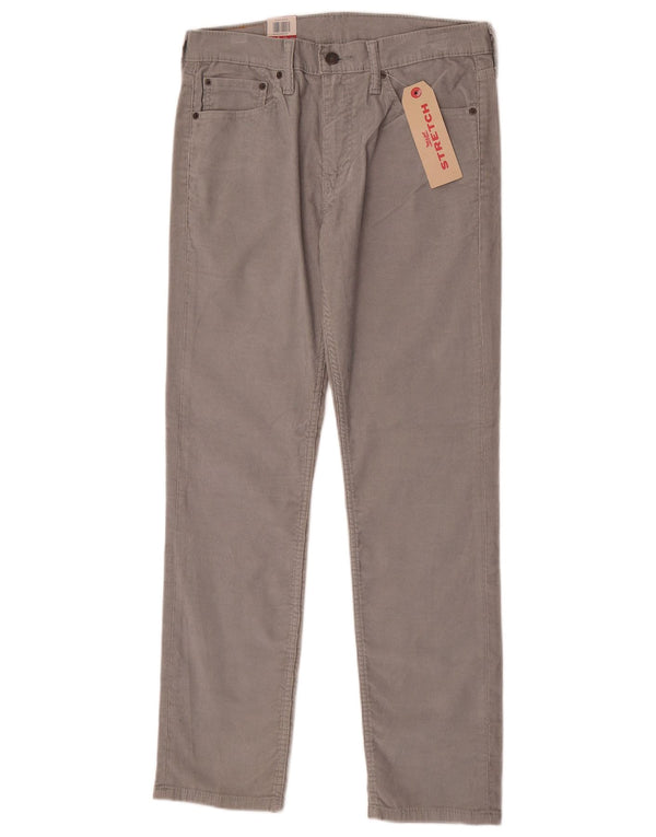 Męskie spodnie sztruksowe Levi's 511 Slim W32 L32 Szara bawełna