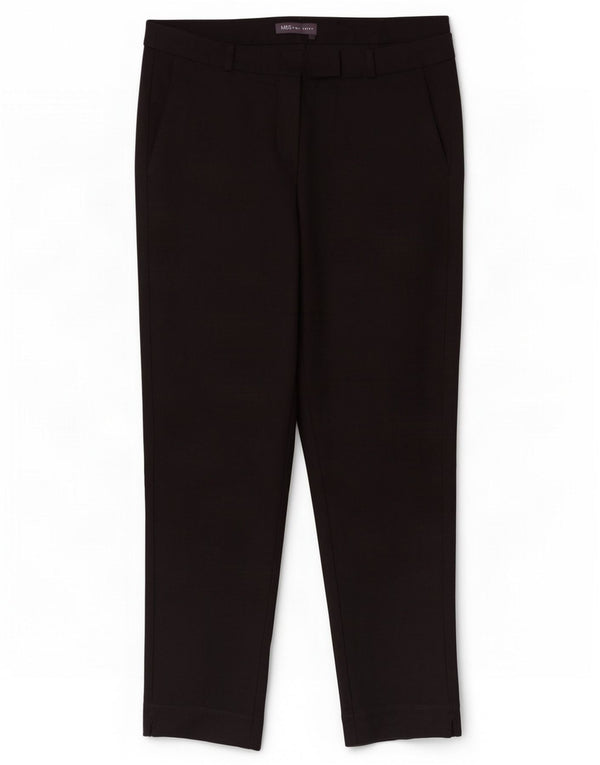 Marks & Spencer Damskie zwężane spodnie garniturowe UK 14 duże W30 L26 czarne