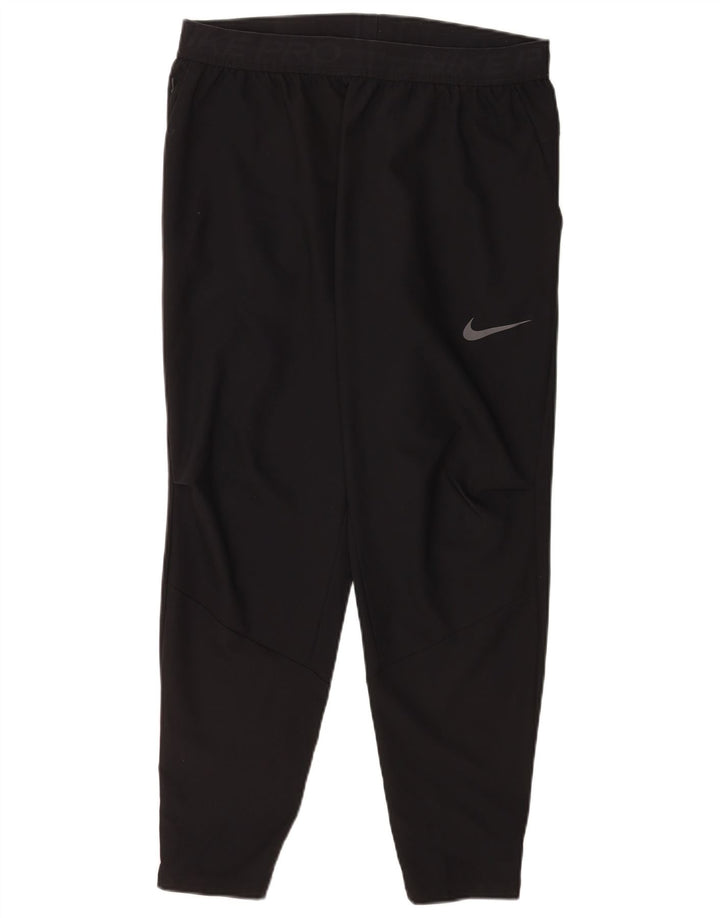 Męskie spodnie dresowe Nike Dri Fit Graphic, duże, czarne, poliestrowe