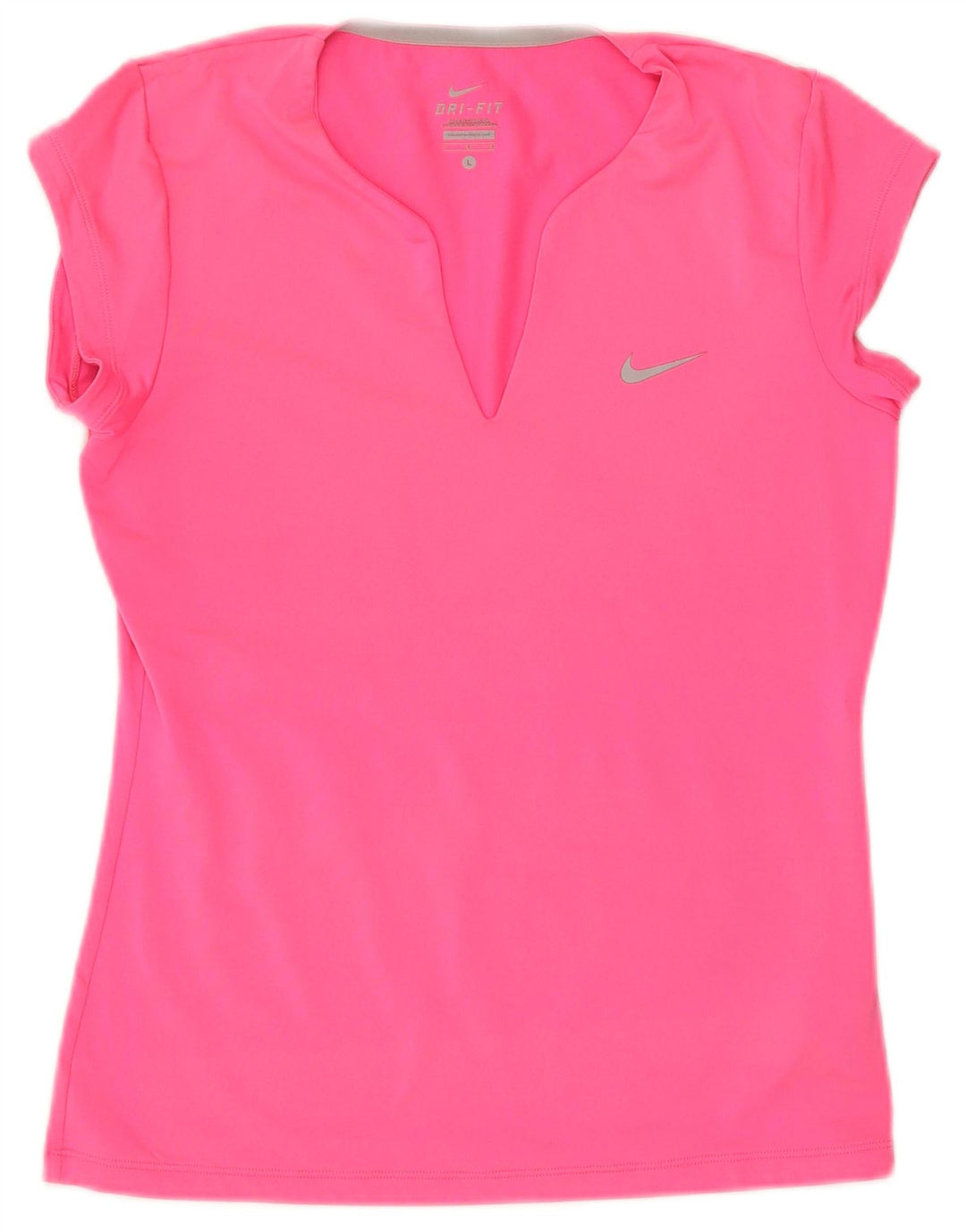 Damska koszulka Nike Dri Fit Top UK 16, duży, różowy poliester