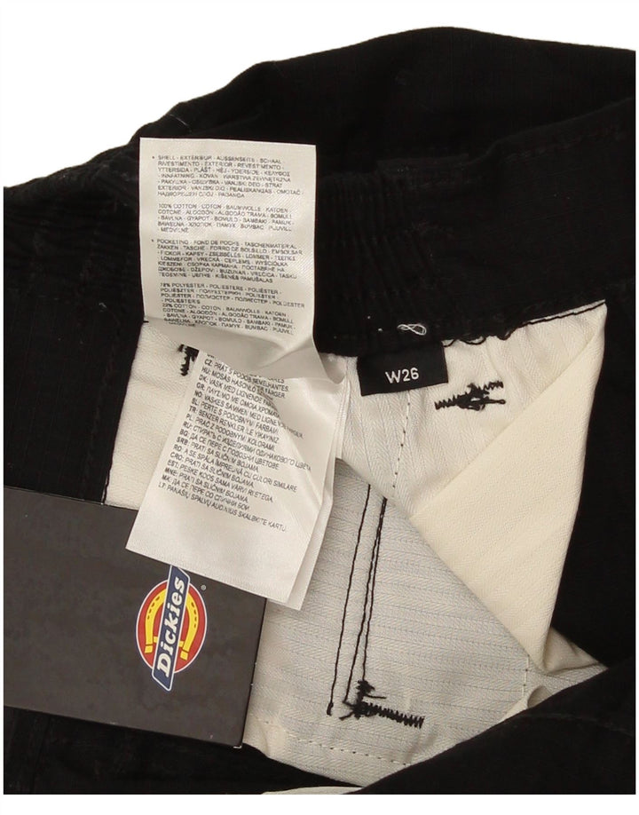 Męskie proste spodnie cargo DICKIES W26 L28 Czarna bawełna
