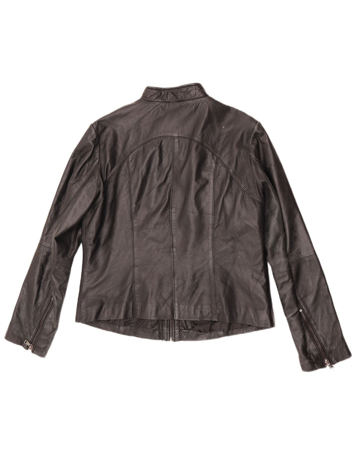 Conbipel damska kurtka skórzana Crop IT 48 XL czarna skóra