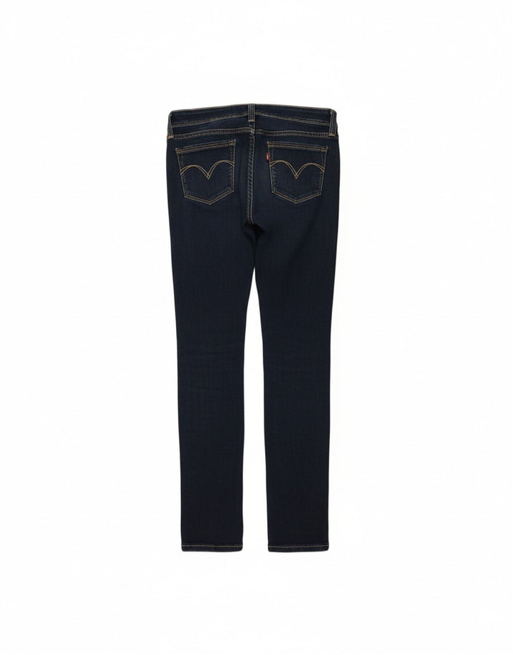 LEVI'S Womens Skinny Jeans Medium W30 L31 Navy Blue Cotton