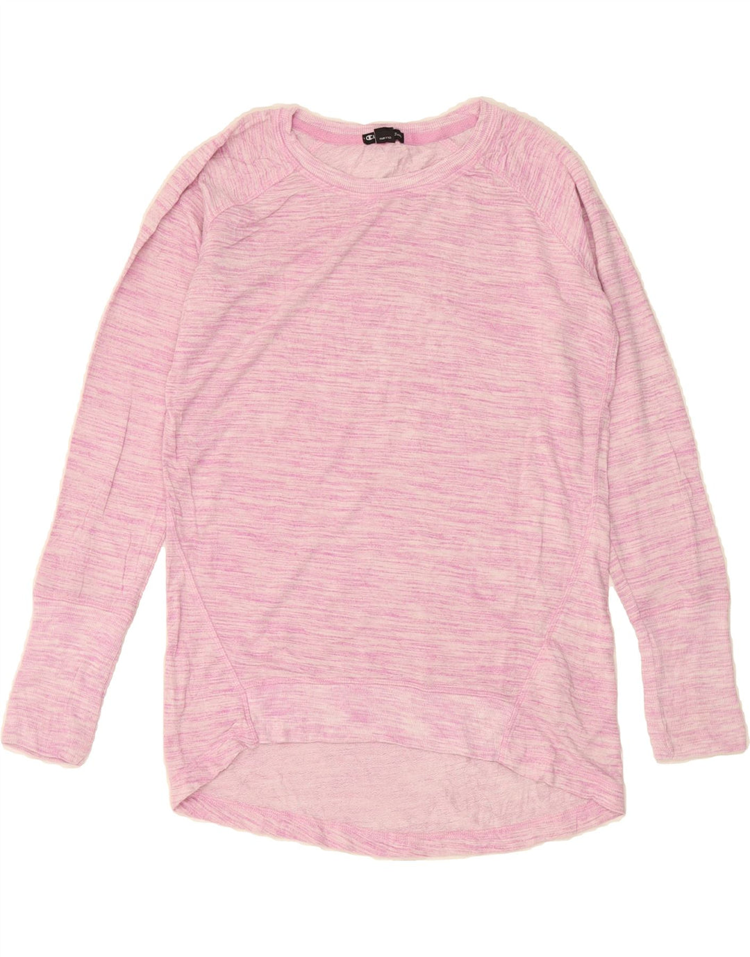 CHAMPION Womens Sweatshirt Jumper UK 10 Small Pink Flecked Rayon Vintage Champion and Second-Hand Champion from Messina Hembry 