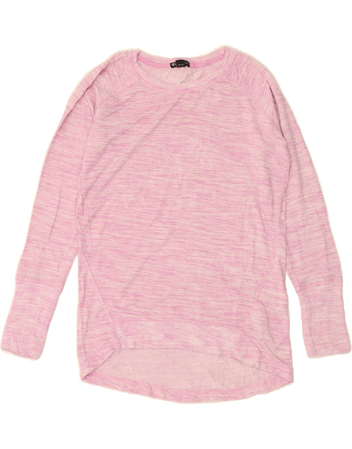 CHAMPION Womens Sweatshirt Jumper UK 10 Small Pink Flecked Rayon Vintage Champion and Second-Hand Champion from Messina Hembry 
