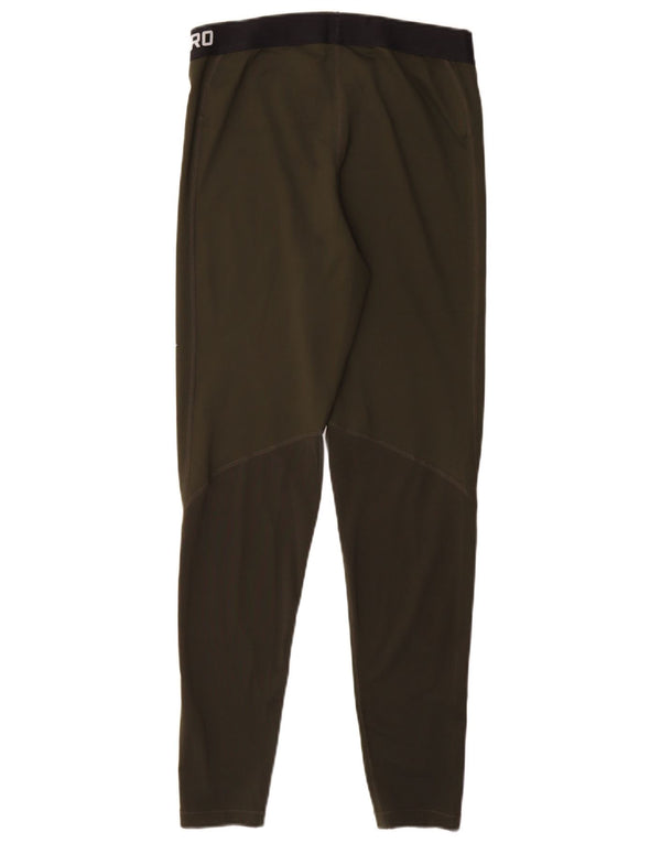 Damskie legginsy NIKE Dri Fit Graphic UK 14, duże, poliestrowe w kolorze khaki