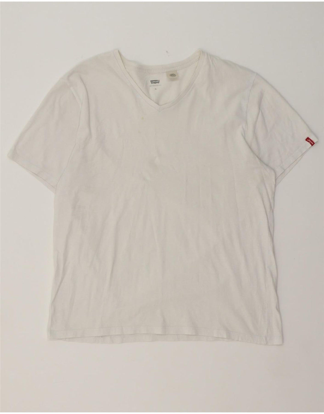 LEVI'S Womens T-Shirt Top UK 18 XL White Cotton Vintage Levi's and Second-Hand Levi's from Messina Hembry 