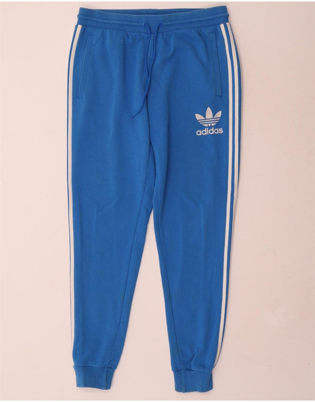 Adidas Męskie Spodnie Dresowe Joggery Duże Niebieskie Bawełniane