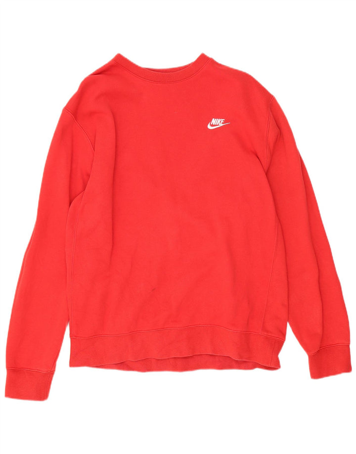 Męska bluza dresowa Nike, średnia czerwona, bawełniana